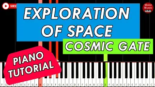 Cosmic Gate - Exploration Of Space 🎹 Piano Keyboard Tutorial