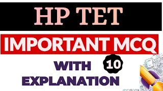 GENERAL KNOWLEDGE QUESTIONS FOR HP TET PAPER || HPTET ARTS MEDICAL NON MEDICAL GK