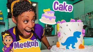 Dinosaur Cake Baking with Meekah ! | Educational Videos for Kids