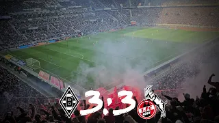 Gladbach - Köln 3:3 Derby Stimmung Ultras Köln Auswärtsblock