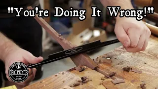 The "Wrong" Way To Carve a Spoon // Hand Tools Only - ASMR