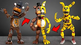 FNaF Trio Ur ur ur Makeover! Freddy Fazbear, Springtrap And 2 In 1 Animatronic! 🐻🌟