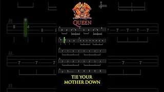 Tie Your Mother Down Bass LIne | Queen @ChamisBass #chamisbass #basstabs #queenbass