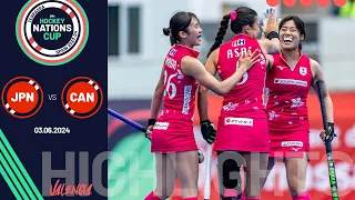 FIH Hockey Women's Nations Cup 2023-24 - Match 2, Highlights - Japan vs Canada