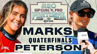 Caroline Marks vs Lakey Peterson | MEO Rip Curl Pro Portugal 2024 - Quarterfinals Heat Replay