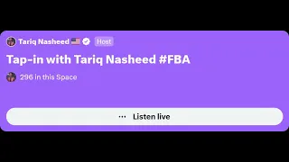 Tap-in with Tariq Nasheed #FBA