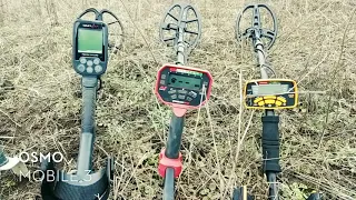 Makro Nokta Simplex+, Garrett Ace 400i та Minelab Vanquish 540 чорнозем, золото, срібло, бронза