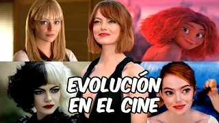 La Evolución de Emma Stone en el cine. Cruella, Los Croods 2, Spiderman, La La Land, Zombieland.