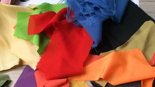 Замечательная идея, куда использовать маленькие кусочки ткани DIY мастер-класс