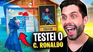 JÁ TESTEI O NOVO CRISTIANO RONALDO (CR7) NO FREE FIRE!!