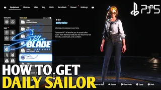 How to Get Daily Sailor Suit Stellar Blade Dailly Sailor Suit | Stellar Blade Daily Sailor Outfits