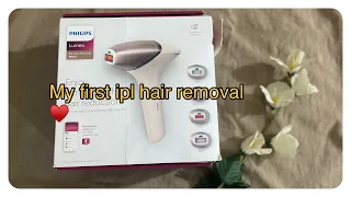 My first ipl 😍 let’s unbox my ipl with me Philips lumea ipl hair removal 9000 series