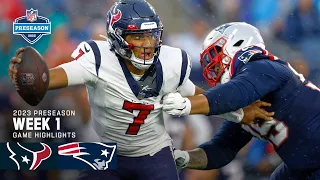 Houston Texans vs. New England Patriots| 2023 Preseason Week 1 Game Highlights