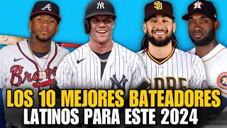 LOS 10 MEJORES BATEADORES LATINOS PARA ESTE 2024 EN LAS GRANDES LIGAS, BEST HITTERS - MLB FANGRAPHS