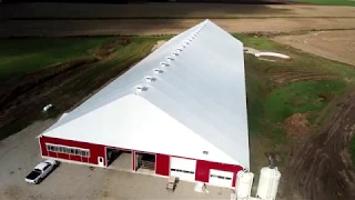 Innlawn Farms 120' x 378' Fabric Building Robot Dairy Barn | Virtual Tour