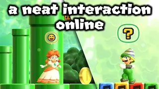 a neat Mario Wonder online interaction