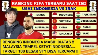 INDONESIA TETAP DI ATAS MALAYSIA! RANKING FIFA TERBARU SETELAH INDONESIA VS IRAK