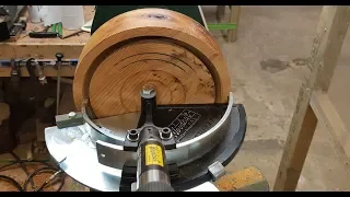 Woodturning - Saving wood on beautiful Yew burl!