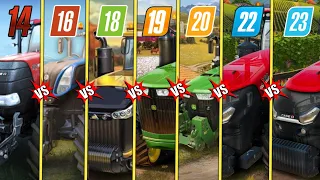 Fs14 vs Fs16 vs Fs18 vs Fs19 vs Fs20 vs Fs22 vs Fs23 | Mobile vs Pc | Timelapse |