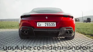 2021 Ferrari Roma - Startup, Revving & Full Throttle Acceleration!