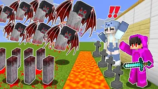 🖤1000 BLOOD Aswang Manananggal vs Most Security Best Build in Minecraft!