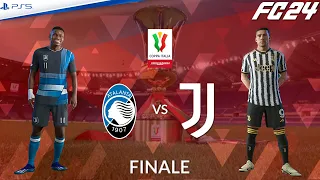 Atalanta - Juventus ⚽️ Coppa Italia Final 2023/24 Realistic Match Sim FC 24 ft Vlahovic, Chiesa