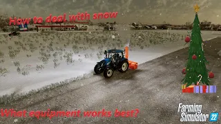 How to remove snow in Farming Simulator 22