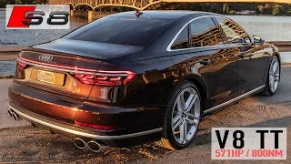 LUXURY KING! 2021 AUDI S8 - 3.3 SEC TO 100KM/H! - 571HP/800NM - SEVILLE RED PEARL EFFECT | 4K