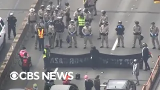 Golden Gate Bridge traffic completely blocked by pro-Palestinian protest