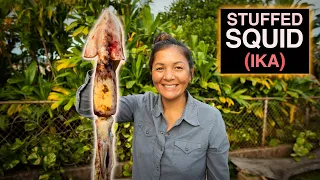 IKA- Stuffed Squid- Kimi Werner Recipe- Inihaw Na Pusit- Hawaii