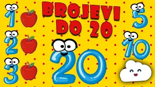 🎵 Učimo brojeve | Brojevi do 20 | 1️⃣2️⃣3️⃣ | Brojevi za djecu 🎵