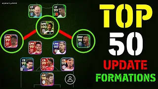 All Formations Update This Week in eFootball 2024 Mobile | Top 50 Hidden Formations Efootball 2024