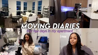 unpacking + organizing my dream apartment *moving vlog* | Living Alone at 20