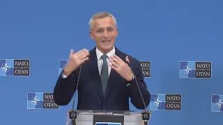 LIVE: NATO Secretary General Jens Stoltenberg holds a news conference