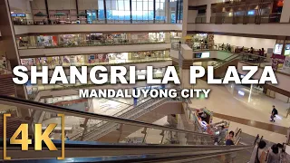 Shangri-La Plaza - Mandaluyong's Most High-end Mall | Walking Tour | 4K | Ortigas Center Philippines