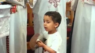 3 Year Old Playing The Cymbals