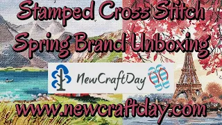 NEWCRAFTDAY 1 of 2#newcraftday  #unboxing #crossstitch  #stampedcrossstitch #pointdecroix #flosstube