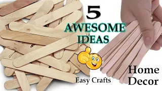 5 Awesome Popsicle Stick Crafts Ideas - DIY Ice Cream Stick Crafts