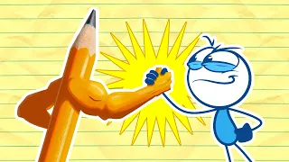 "Don't Believe The Swype" Pencilmate and Pencilmiss LOVEYDOVEY Compilation! | Pencilmation Cartoons!