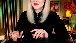 Cozy Library ASMR  📚  Slooow and Soft Spoken  📚  Typing, Books, Flipping Pages