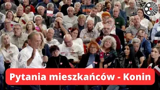 Donald Tusk - Pytania mieszkańców - Konin
