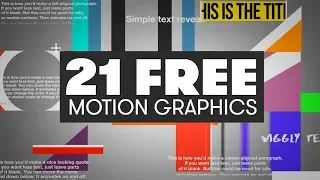 21 FREE Motion Graphics For Premiere | PremiumBeat.com