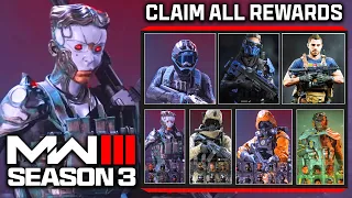 ALL NEW SEASON 3 REWARDS TO CLAIM: Free MW3 Operators, Blueprints & More