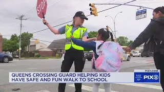 Queens crossing guard loves to help kids and 'keep everyone safe'