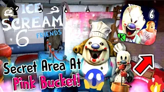 New SECRET Area At PINK Bucket In Ice Scream 6 FRIENDS: Charlie! | Ice Scream 7 New Leak |Keplerians