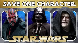 Save One "STAR WARS" Character! 🤔| Would You Rather? | Quiz/Trivia