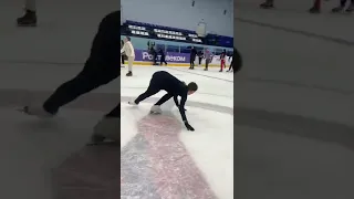 Гидроблейд-первая попытка! #figureskating #фигуристка