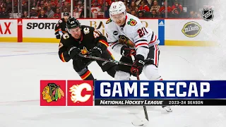 Blackhawks @ Flames 1/27 | NHL Highlights 2024