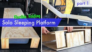 Folding, Flexible, Solo Sleeping Platform -- a compact solution for 4Runner or any vehicle.