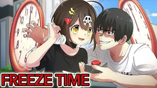 【Manga】Freeze Time!? Doing Whatever You Want!? What Happens If You Have A Button That Stops Time?